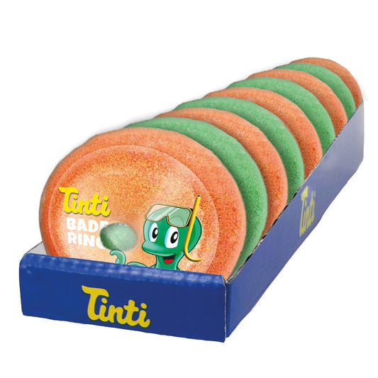 Tinti bath ring, green/orange