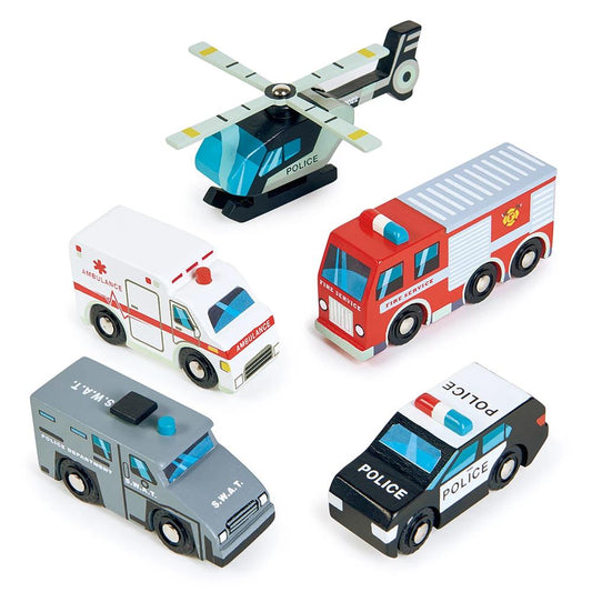Tender Leaf Toys Rescue Vehicles