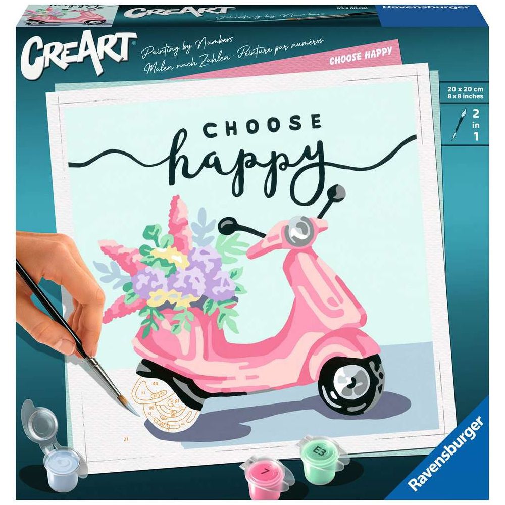 Ravensburger CreArt - Paint by numbers - Choose happy