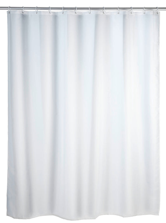 Wenko shower curtain white polyester, anti-mould