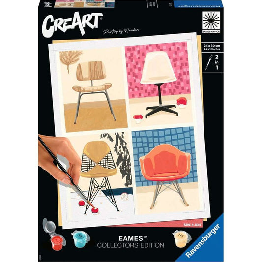 Ravensburger CreArt - Painting by Numbers - EAMES Take a Seat