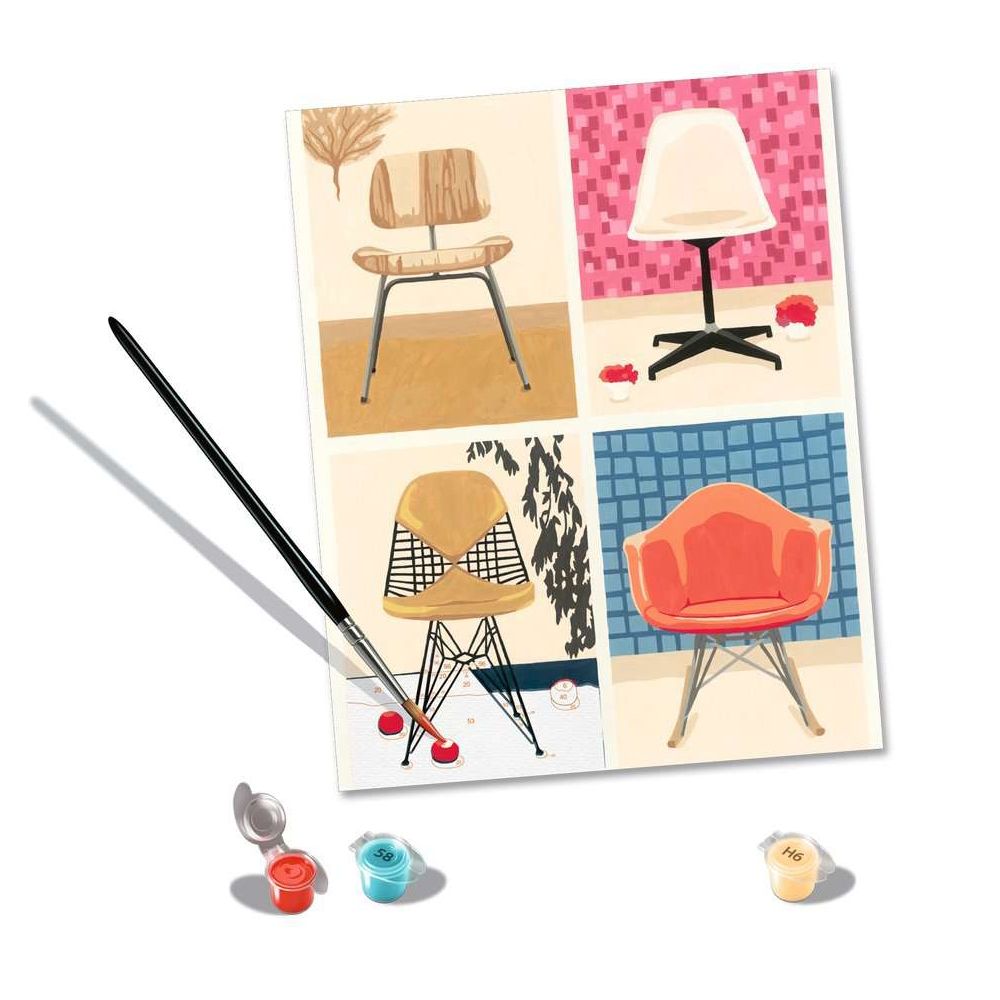 Ravensburger CreArt - Painting by Numbers - EAMES Take a Seat