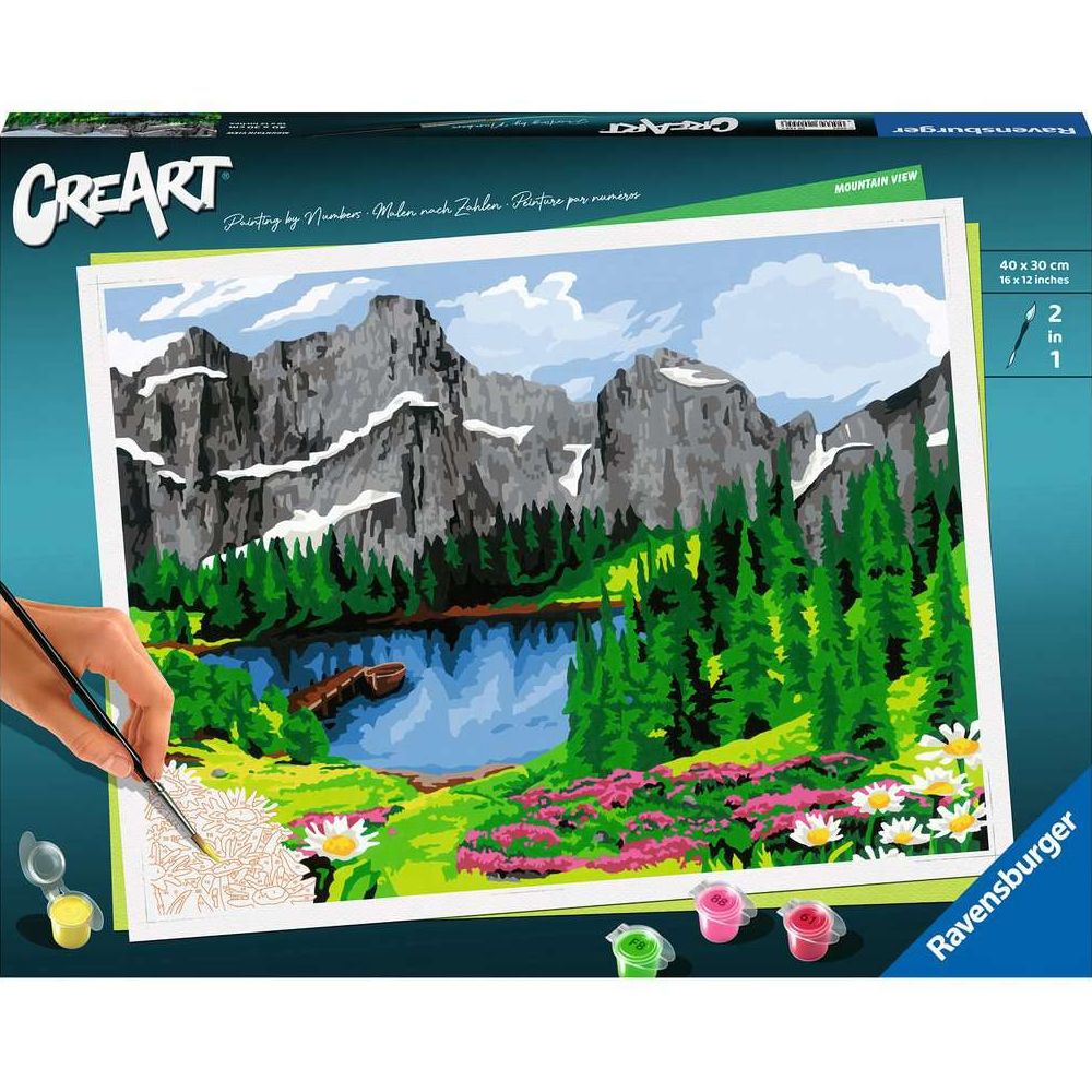 Ravensburger CreArt - Painting by Numbers - Mountain View