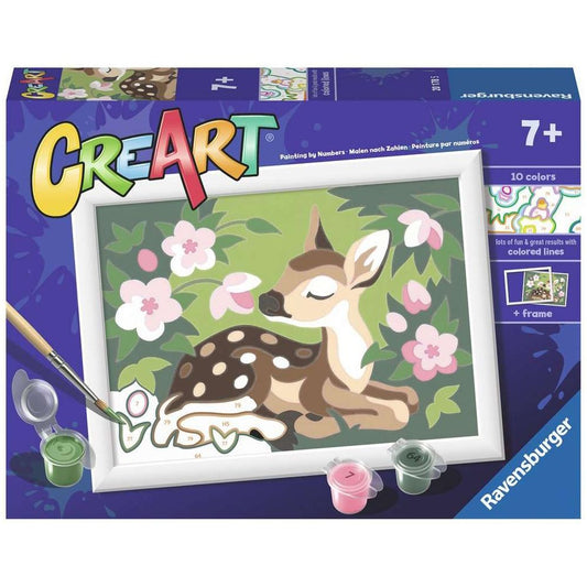 Ravensburger CreArt - Painting by Numbers - Floral Fawn