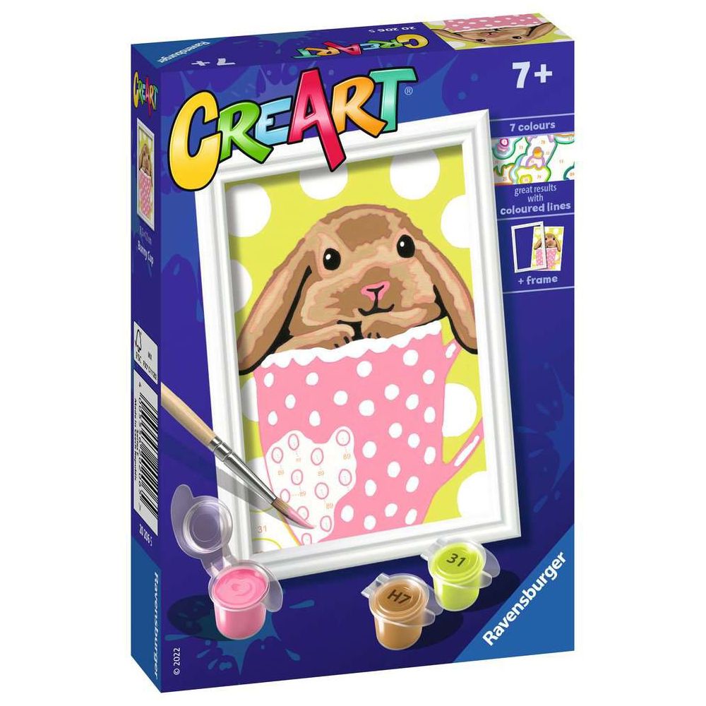 Ravensburger CreArt - Paint by Numbers - Bunny Cup