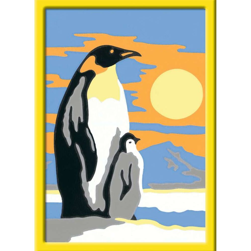 Ravensburger CreArt - Painting by Numbers - Penguin Family