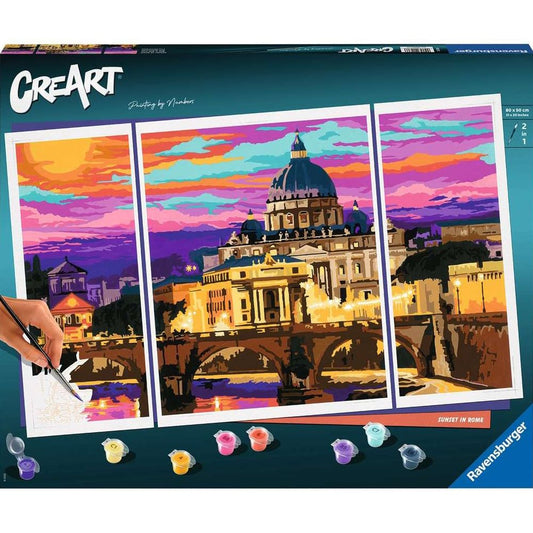 Ravensburger CreArt - Painting by Numbers - Sunset in Rome