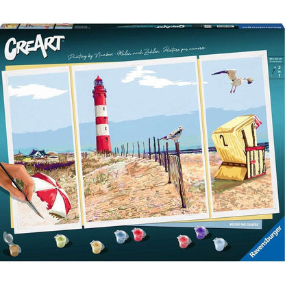 Ravensburger CreArt - Painting by Numbers - Beside the Seaside