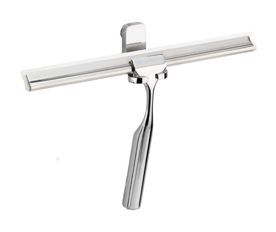 Wenko stainless steel bath and shower squeegee, premium glossy