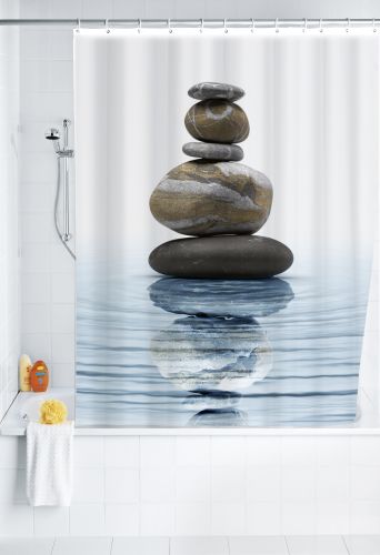 Wenko shower curtain Meditation, 180x200 cm Polyester