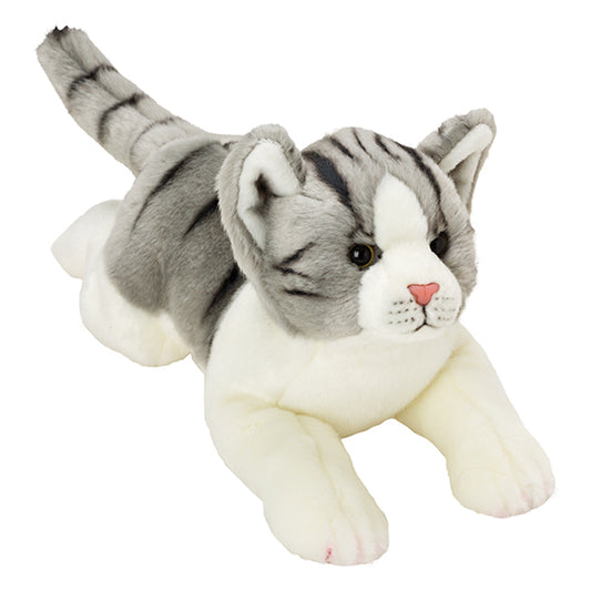 Chat Yomiko gris-blanc, 36 cm