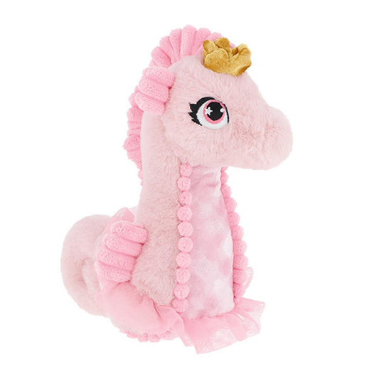 Keeleco pink plush toy seahorse, 24 cm