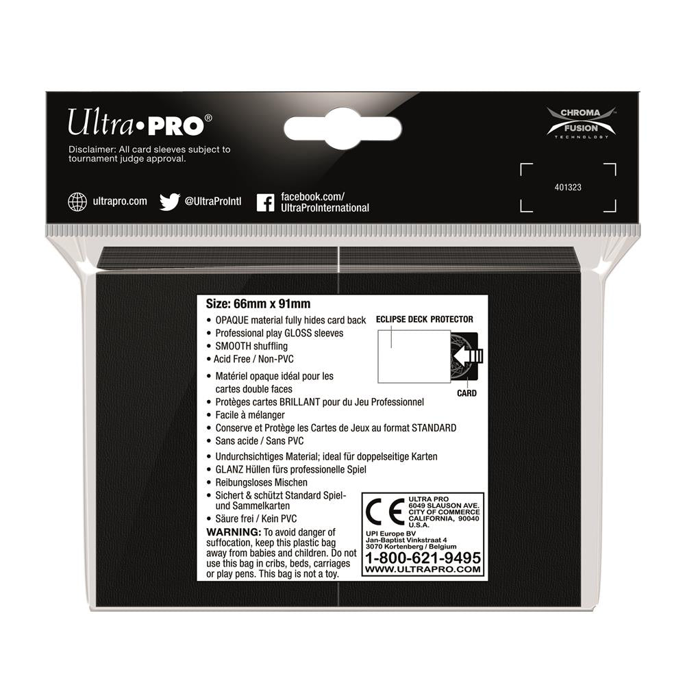 Ultra Pro Black Eclipse Gloss Deck Protector Standard (100)