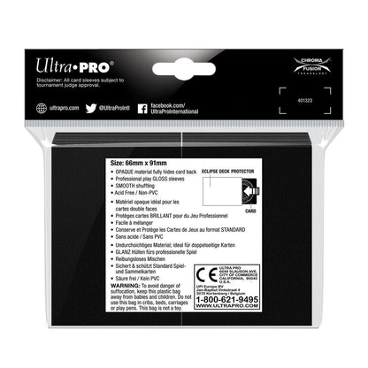 Ultra Pro Black Eclipse Gloss Deck Protector Standard (100)