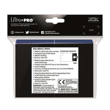 Ultra Pro Pacific Blue Eclipse Gloss Deck Protector Standard (100)