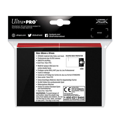 Protecteur de pont brillant Ultra Pro Red Eclipse Standard (100)