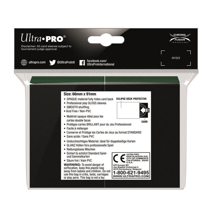 Ultra Pro Green Eclipse Gloss Deck Protector Standard (100)