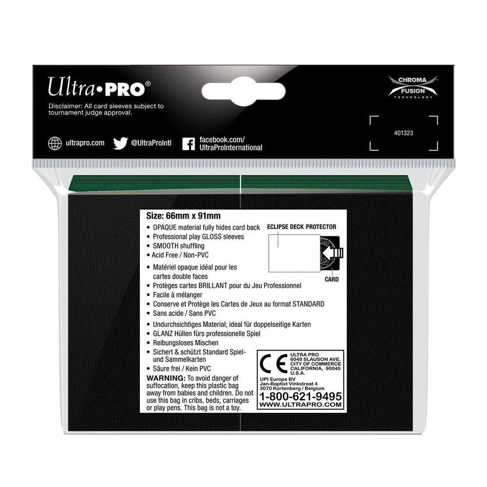 Ultra Pro Green Eclipse Gloss Protecteur de pont standard (100)