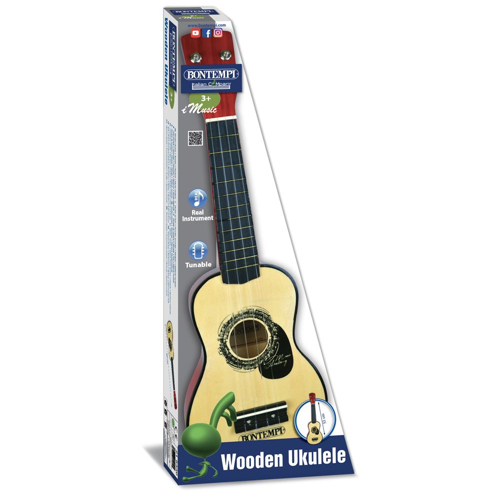 Bontempi wooden ukulele 52.5 cm