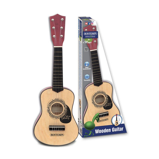 Bontempi wooden guitar, 55 cm