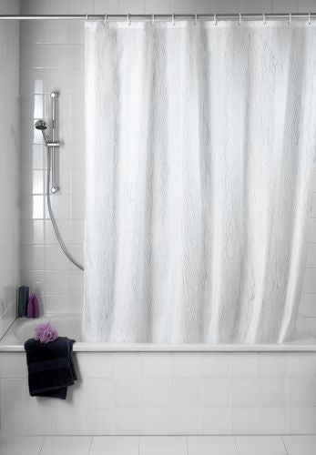 Wenko shower curtain Deluxe, whitePolyester