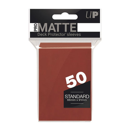 Ultra Pro Red PRO-Matte Deck Protector Standard (50)