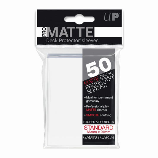 Ultra Pro White PRO-Matte Deck Protector Standard (50)