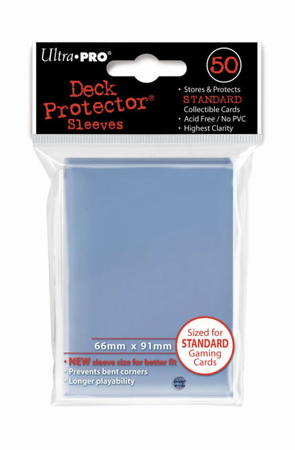 Ultra Pro Clear Deck Protector Standard (50) NEW SIZE