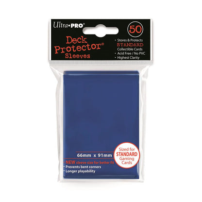 Ultra Pro Blue Deck Protector Standard (50) NEW SIZE