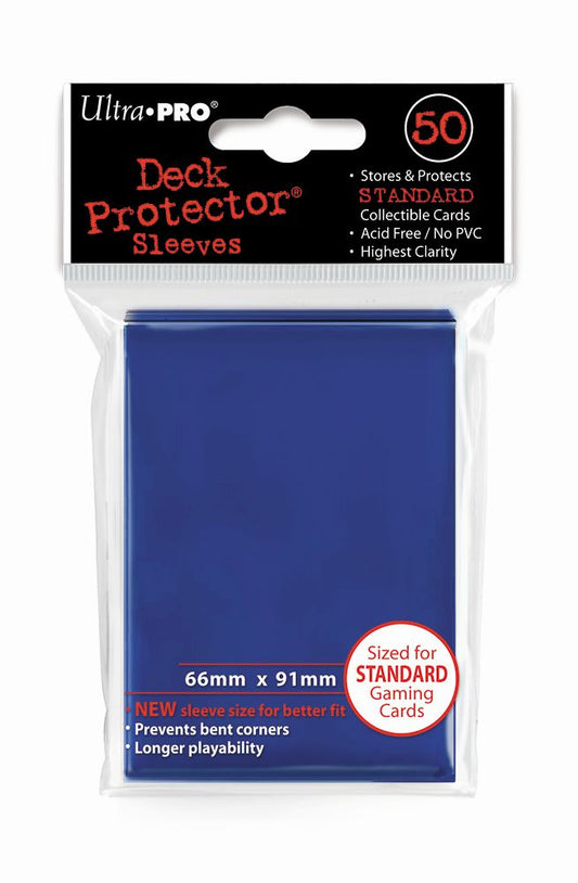 Ultra Pro Blue Deck Protector Standard (50) NEW SIZE