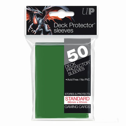 Ultra Pro Green Deck Protector Standard (50) NEW SIZE