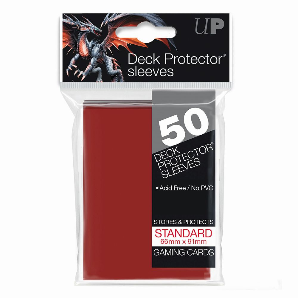 Ultra Pro Red Deck Protector Standard (50) NEW SIZE