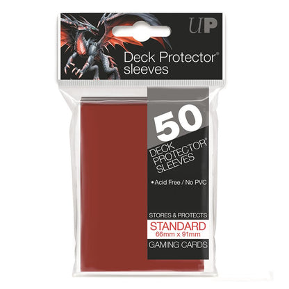 Ultra Pro Red Deck Protector Standard (50) NEW SIZE