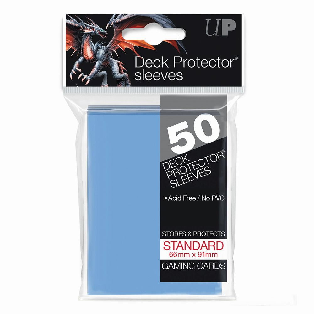 Ultra Pro Light Blue Deck Protector Standard (50) NEW SIZE