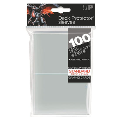 Ultra Pro Clear Deck Protector Standard (100) NEW SIZE