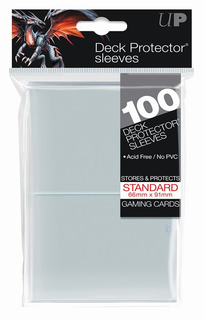 Ultra Pro Clear Deck Protector Standard (100) NEW SIZE