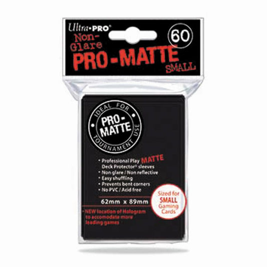 Ultra Pro Black PRO-Matte Deck Protector Small (60)