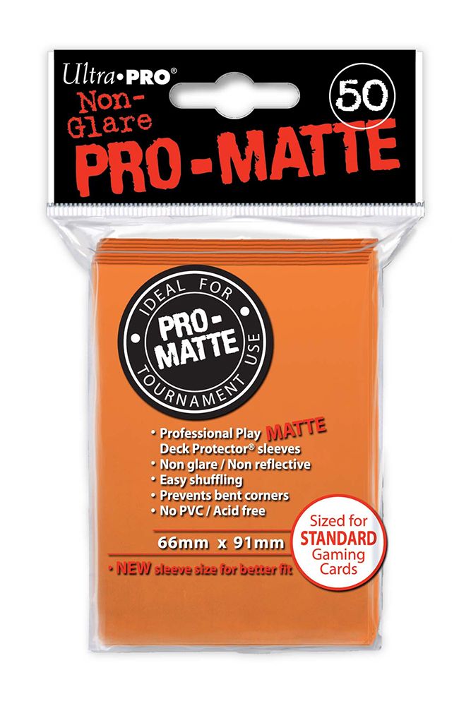 Ultra Pro Orange PRO-Matte Deck Protector Standard (50)