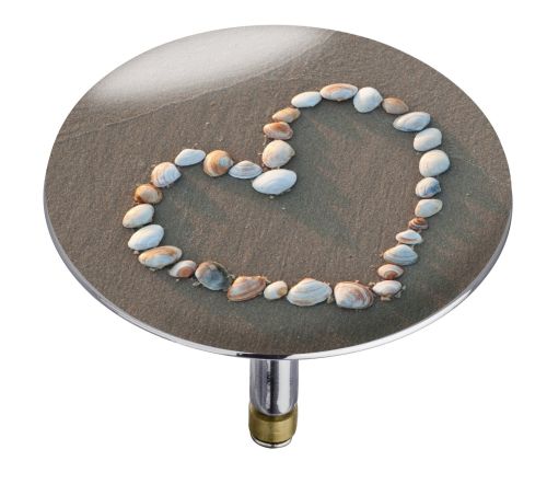 Pluggy de bain Wenko XXL, Coeur de coquillage