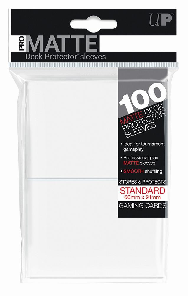 Ultra Pro White PRO-Matte Deck Protector Standard (100)