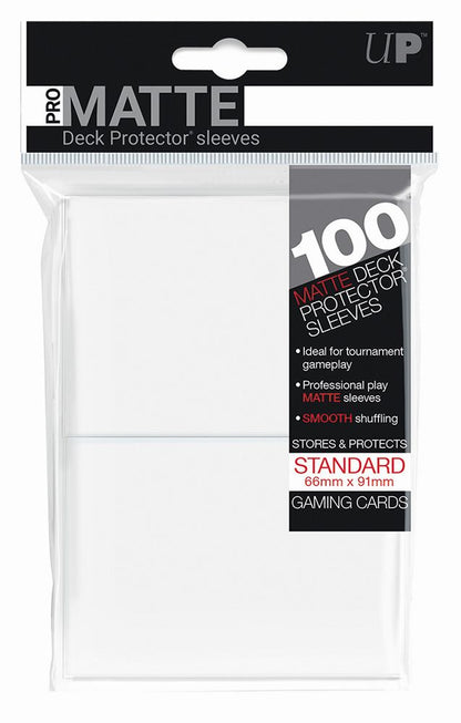 Ultra Pro White PRO-Matte Deck Protector Standard (100)