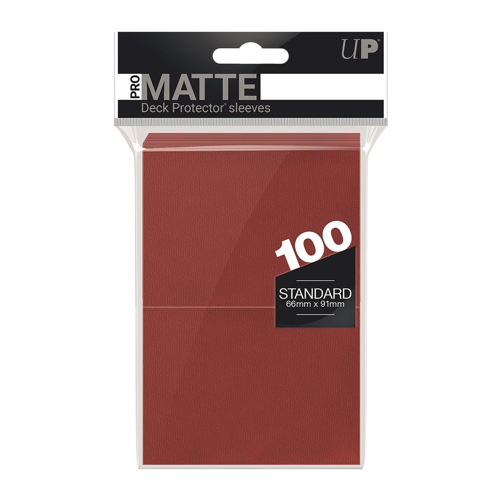 Ultra Pro Red PRO-Matte Deck Protector Standard (100)