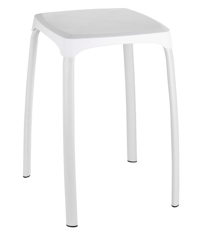 Wenko bathroom stool Losani white