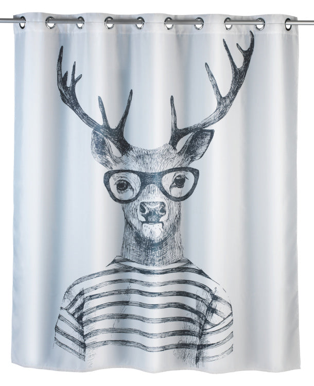 Wenko Duschvorhang Mr. Deer flex, antischimmelpolyester