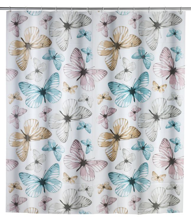 Wenko shower curtain PEVA Butterfly