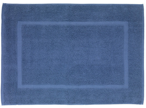 Wenko terry cloth shower mat, Paradise slate blue 70x50cm