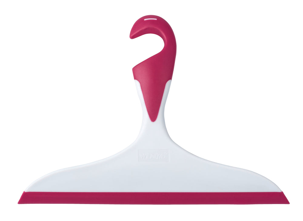 Wenko essuie-glace de salle de bain 2K Loano, rose/blanc