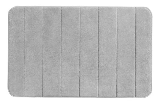 Wenko bath rug Memory Foam Stripes, light grey 80x50 cm