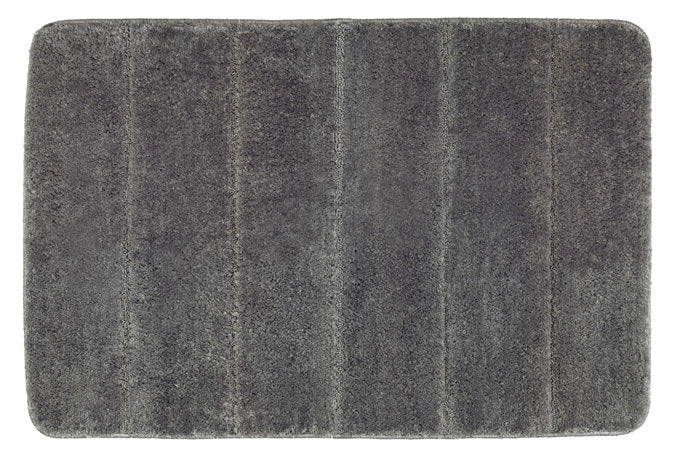 Wenko bath rug Steps mouse grey, 65x55 cm