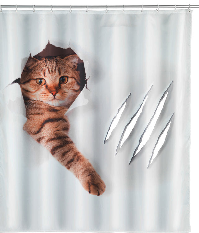 Wenko shower curtain Cute Cat, Polyester